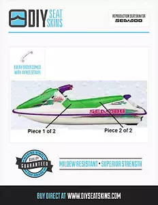 SEA DOO GREEN SEAT COVER SKIN GTS GTI GT GTX 90 91 92 93 94 95 96 97 98 99 96 - Bild 1 von 2