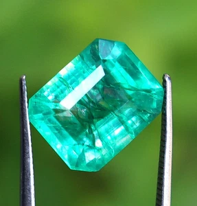 Grüner Smaragd zertifiziert natürlicher kolumbianischer Smaragdschliff loser Edelstein 8,65 ct - Bild 1 von 7