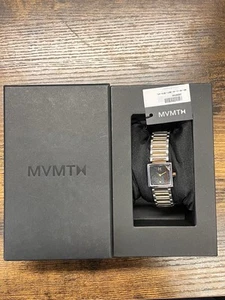 Orologio donna MVMT Dark Night 22mm cassa argento cinturino bracciale - nuovo con etichette e scatola - Foto 1 di 7