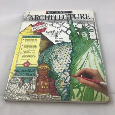 ARCHITECTURE COLORING BOOK (START EXPLORING) By Peter Dobrin - Image 1 of 4