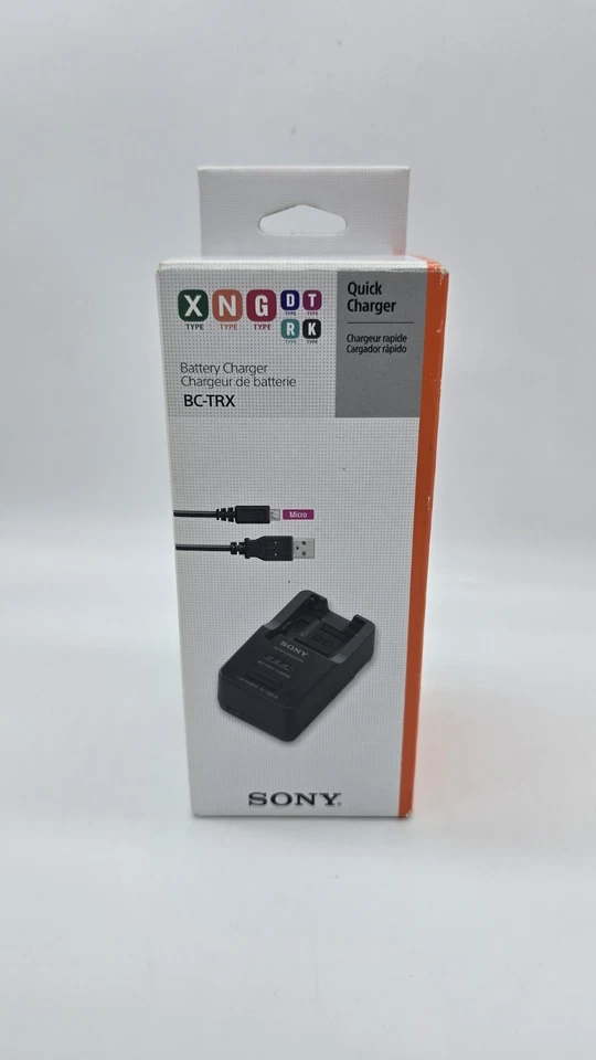 Cargador de batería Sony BC-TRX serie X/G/N/D/T/R K Foto 1 de 2