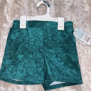 🩳 Cat & Jack Little Boys Swim Trunks Size 4T UPF 50+ Turquoise Print - Picture 1 of 4