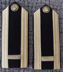 USAF Air Force Primo Tenente Mess Spalline Blu Vecchio Stile Pulsante - Foto 1 di 2