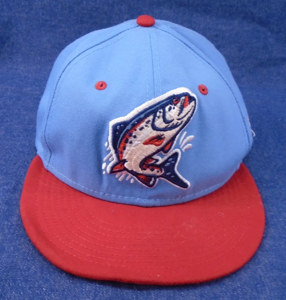 Vintage Spokane Indians Minor League Baseball On-Field Cap Hat New Era 7 1/4 - Image 1 of 4