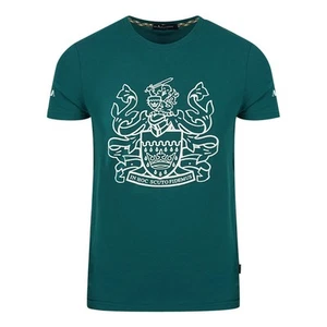 Aquascutum Aldis Logo Green T-Shirt - Picture 1 of 4