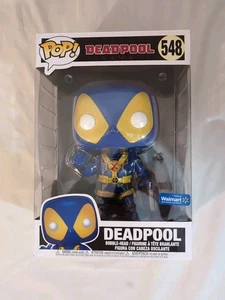 Funko Pop! - Marvel - 548 - Deadpool blau & gelb - Jumbo 10" Größe - Walmart - Bild 1 von 8