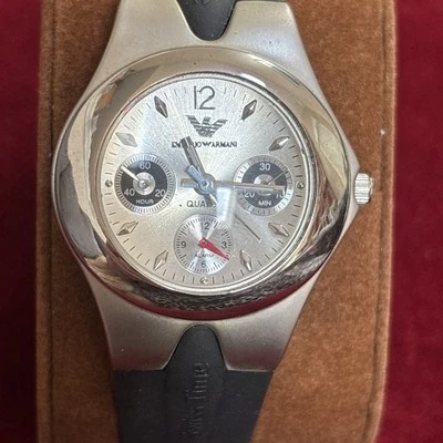 Emporio Armani 47016 Case Sport Band Men's Watch New Battery - Image 1 of 3