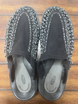 Keen Sneaker Sandal Mens Sz 11.5 Black Gray Suede Cords Slip On - Изображение 1 из 4