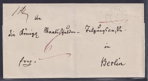 75272) LIPPINKEN Westpreußen OPD Danzig Briefhülle SELTEN !!! 1846 geschlossen ! - Bild 1 von 2