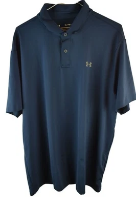 UNDER ARMOUR Blue Polo Shirt size XL Mens Golf Performance summer beach holiday - Image 1 of 4