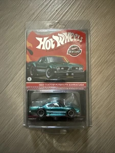 HOT WHEELS 1968 Custom Plymouth Barracuda RLC Exclusive Red Line Club HWF13 2024 - Picture 1 of 1
