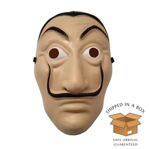 MASCARA SALVADOR DALÍ Atraco de Dinero Plástico Duro Disfraz de Halloween (Enviado en Caja) - Imagen 1 de 4