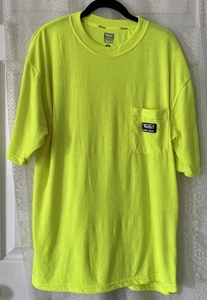 Walls Safety neongrün Warnschutz Arbeitskleidung Tasche Tee T-Shirt Medium M - Bild 1 von 4