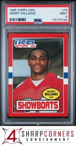 1985 TOPPS USFL #76 HENRY WILLIAMS RC HOF PSA 9 - Picture 1 of 3