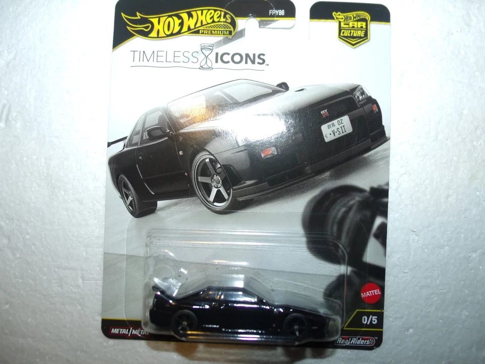 Hot Wheels 2025***CHASE***Timeless lcons Nissan Skyline GT-R V-Spec ll (BNR34) Foto 1 de 1