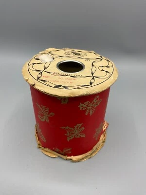 Vintage Christmas Ribbon BELLS Weatherproof Lion Ribbon 3-3/4” wide USA - Image 1 of 4