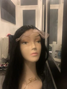 Black Wig-Synthetic With Net and Closure, 65cm - Picture 1 of 7