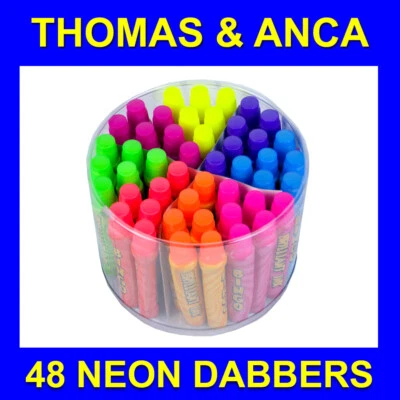 Bingo Dabbers Markers Dauber for Bingo Tickets 15ml Fluorescent Ink Slimline 48 - Image 1 of 4