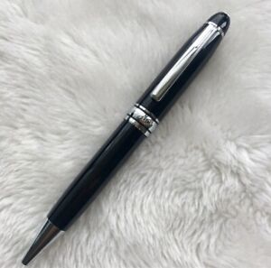 Luxury Le Grande Series Bright Black+Silver Clip 0.7mm nib Ballpoint Pen NO BOX