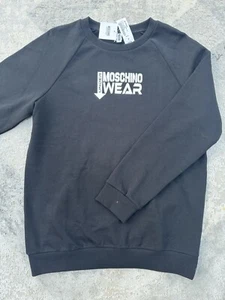 Autentico nuovissimo pigiama girocollo Moschino nero taglia small prezzo consigliato £ 190 - Foto 1 di 4