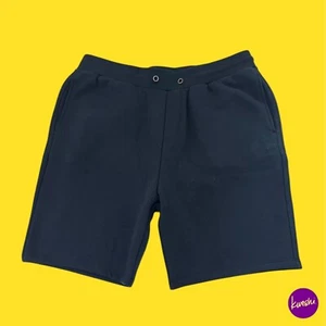 V BY VERY Men's Jog Shorts, Fleece Lining, Drawstring Waist, Navy, UK L - Picture 1 of 5