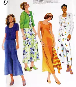 Easy McCall's Sewing Pattern 9216 Dress & Jacket Sizes 8-10-12 Uncut FF 1998 Y2K - Picture 1 of 5