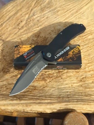 M-Tech Xtreme Ballistic Spring Assisted Knife Partially Serrated Stainless Blade - Image 1 of 4