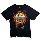 Rock Yeah GNR Guns N' Roses Appetite Bloody Bullet Short Sleeve T-Shirt Size L