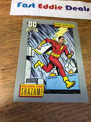 IMPEL MARKETING 1991 DC COMICS SUPERHEROES GOLDEN AGE SHAZAM CARD 13 SUPERMAN - Image 1 of 2