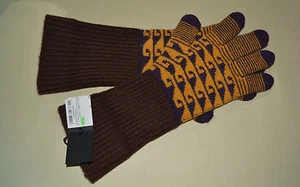 NWT BURBERRY PRORSUM FAIRISLE 100% CASHMERE GLOVES MADE IN ITALY - Picture 1 of 4