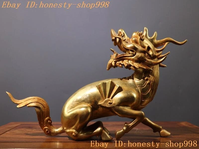 麒麟在中国风雕像、雕像| eBay