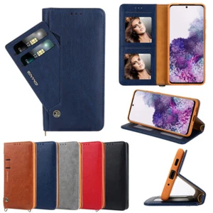 For Samsung Galaxy A15/A25/A35/A55 Leather Wallet Case Card Magnetic Flip Cover - Picture 1 of 33