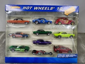 Paquete de 10 Mattel Hot Wheels paquete de regalo ciclos, músculos, autobuses, autos de carreras escala 1:64 - Imagen 1 de 6