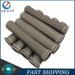 8Pcs Gray Spark Plug Wire Boots Heat Shield Protector Sleeve SBC BBC 350 1200° - Picture 1 of 6