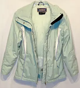 Chaqueta de esquí Obermeyer Delaney para mujer talla 10 verde menta aislada snowboard - Imagen 1 de 18