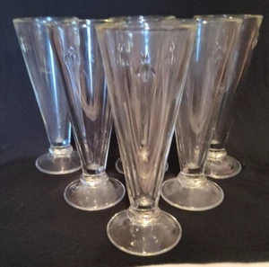 Vintage Rochere Napoleon Bee 5.1 oz Champagne Pilsner Flutes Set of 6 - Picture 1 of 5