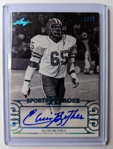 Elvin Bethea Auto /10! 2016 Leaf Sports Heroes Houston Oilers Autogramm HOF - Bild 1 von 2
