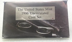 1996 US Mint Set with West Point Dime COA Original Packaging - 11 Total Coins - Picture 1 of 12