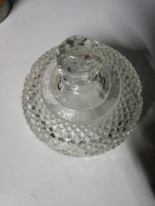 Vintage Avon Klar Pressglas Käse Butter Cupcake Kuppel Deckel Platte Abdeckung - Bild 1 von 4