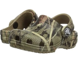 CROCS CLASSIC REALTREE CAMO KID'S CLOGS  ASST TODDLER/BABY SIZES NEW 204624-260 - Picture 1 of 2