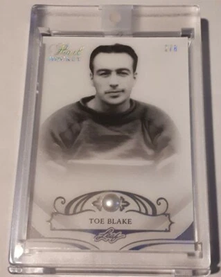 TOE BLAKE 17/18 Leaf Pearl Authentic Real Embedded Pearl Base #'d 2/8 Canadiens - Image 1 of 4