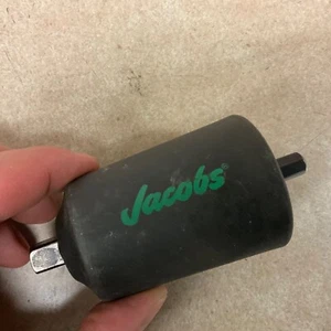 Jacobs HEX TO 3/8 SQUARE IMPACT DRIVER, TURNS DRILL INTO IMPACT SOCKET WRENCH - Picture 1 of 3