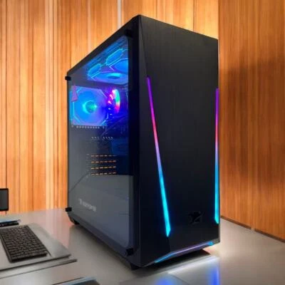 Custom Build ARGB Gaming Desktop PC i5 i7 8th up to 64GB RAM 1TB SSD 500W PSU - Image 1 of 4