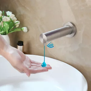 500 ml montaje en pared fregadero cepillo níquel sensor automático dispensador de jabón grifo - Imagen 1 de 15