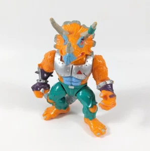 TMNT Action Figure TRICERATON Vintage 1990 Mancano Accessori - Foto 1 di 3