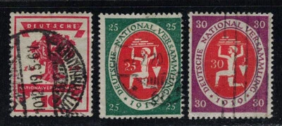 Germany Scott #105/108 Used 1919-1920 Rebuilding Germany - Image 1 of 2