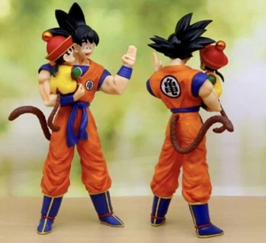 Anime Dragon Ball Figure Son Goku and Young Gohan pvc Statue Model Toy 30cm - Picture 1 of 4