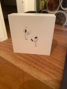 Apple AirPods 3rd Generation Wireless In-Ear Headset - White - New - Unopened - Photo 1 sur 4