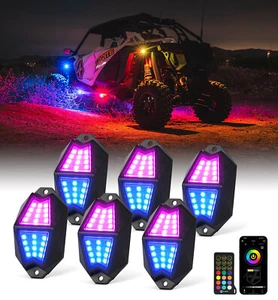 Kits de luz basculante LED RGBW de aluminio aplicación control remoto - 6 piezas - Imagen 1 de 7