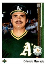 1989 Upper Deck Orlando Mercado 1 Oakland Athletics #624